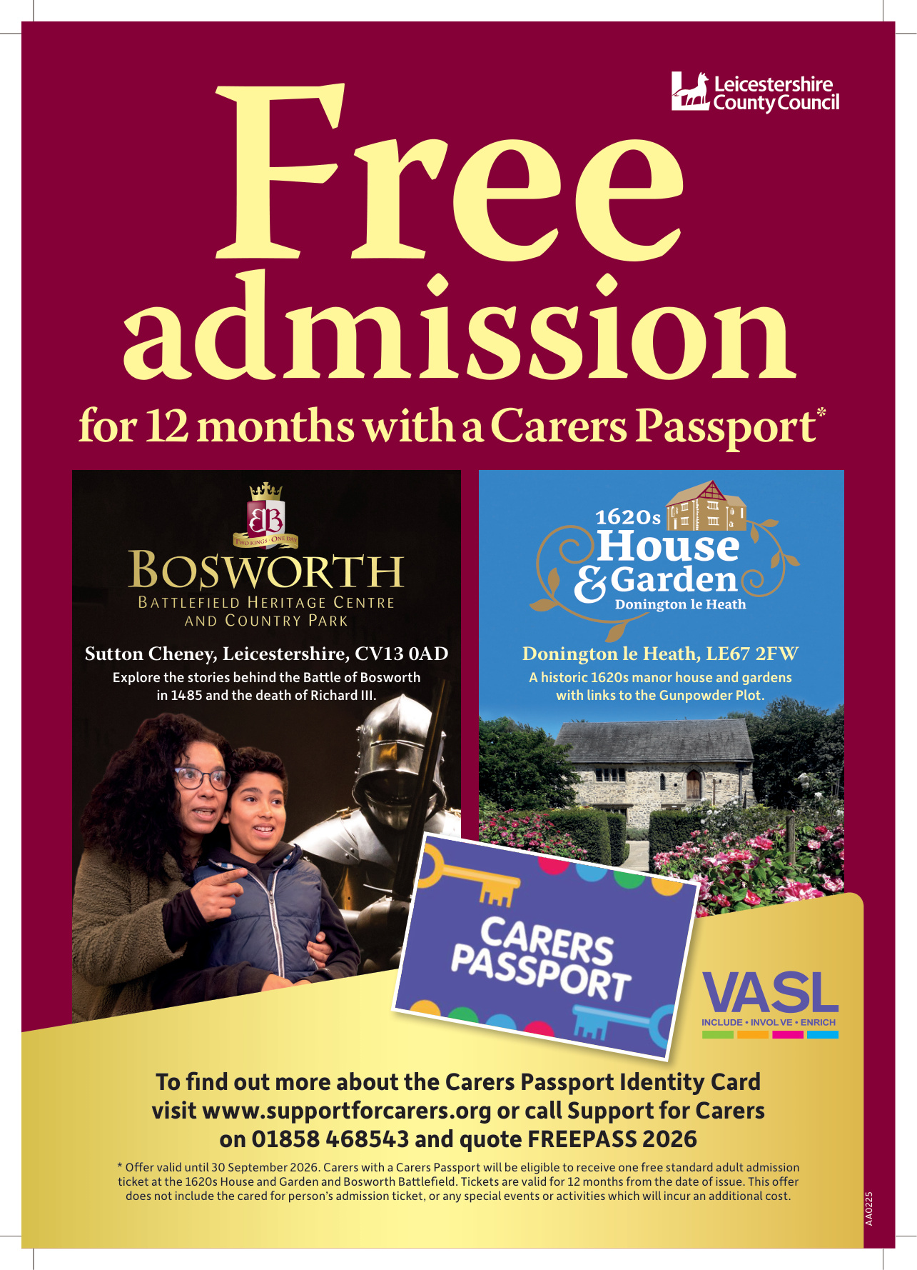 New visitor attraction offers with your Carers Passport for Summer 2026!